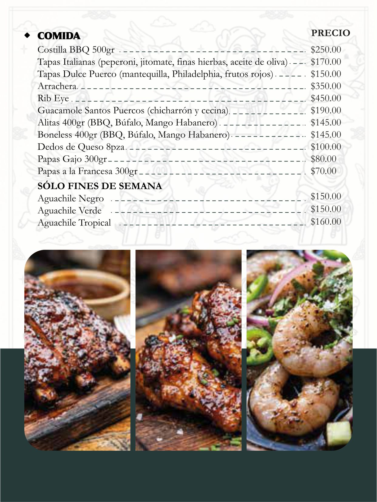 Menú Digital Santos Puercos